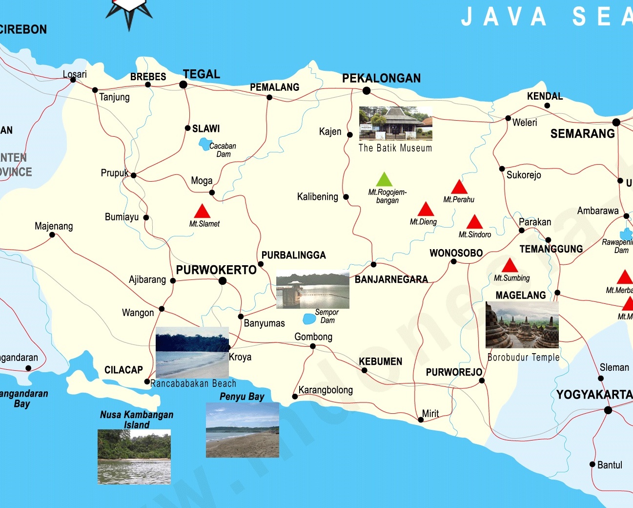 Peta Jogjakarta Jogja Tourism Map Wisata Solo Peta Pe